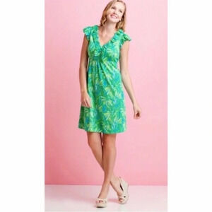Lilly Pulitzer Clare Seaweed Daisy Darling Dress size small